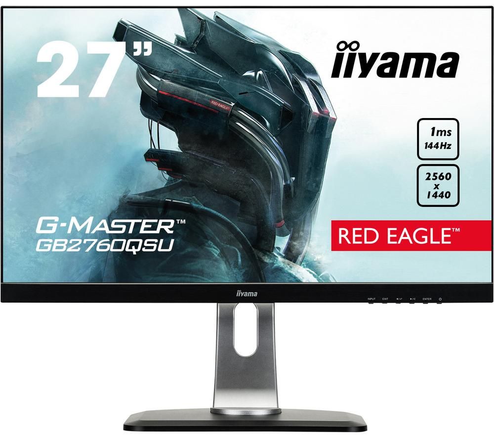 IIYAMA G-MASTER Red Eagle GB2760 Quad HD 27" TN LCD Gaming Monitor - Black, Red