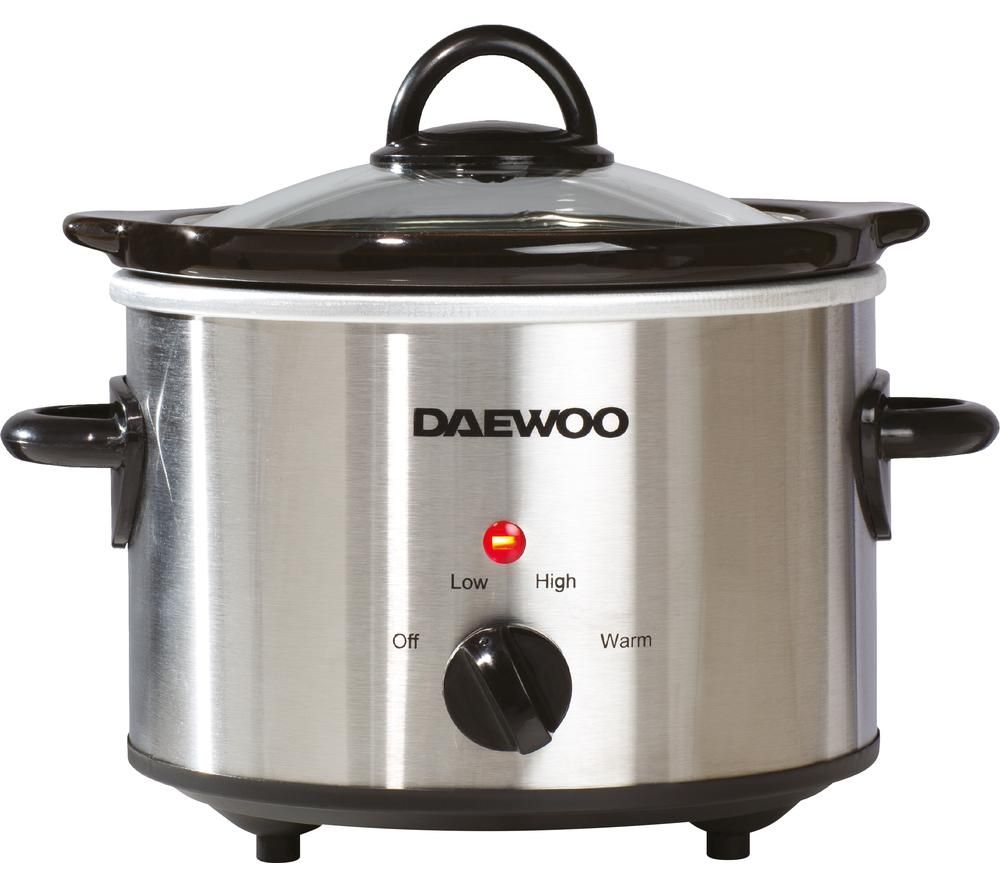 DAEWOO SDA1363 Slow Cooker - Stainless Steel, Stainless Steel
