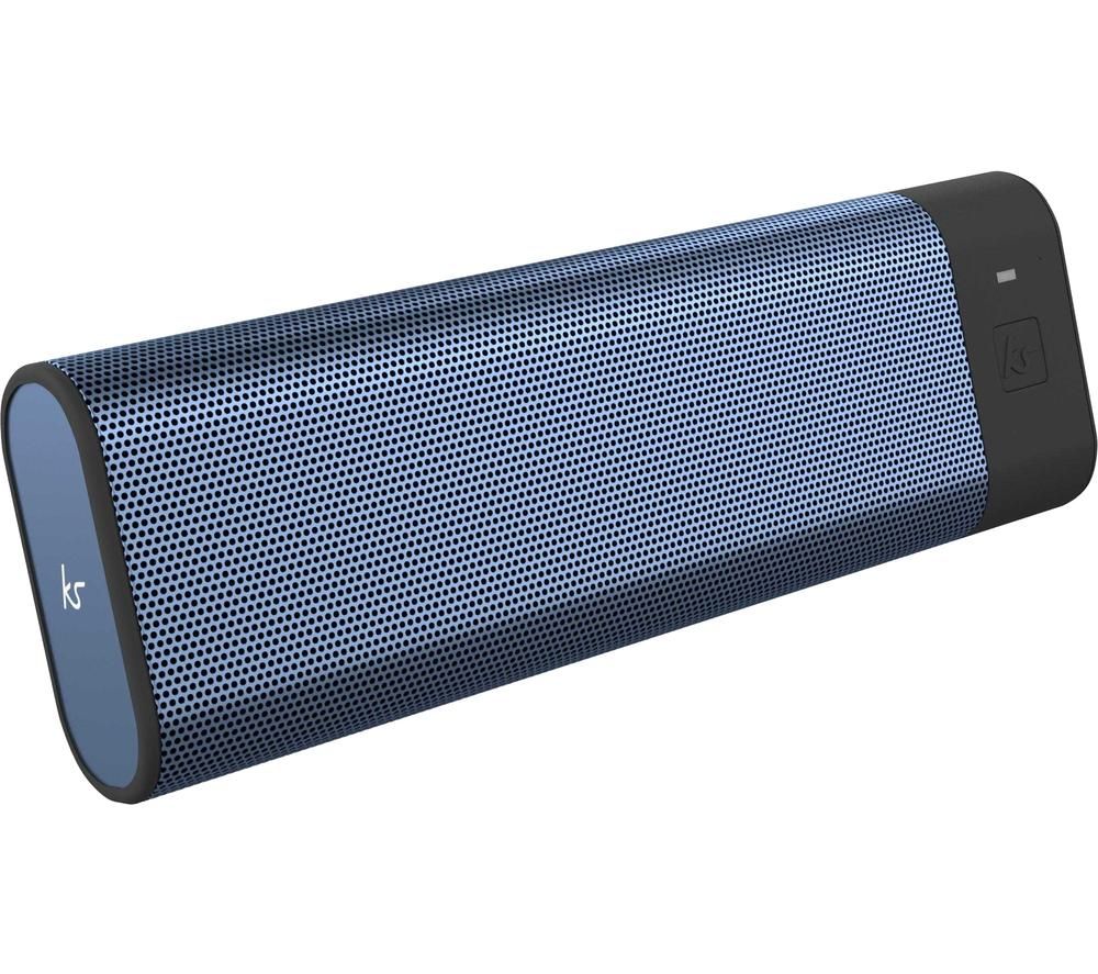 KITSOUND BoomBar Portable Bluetooth Speaker - Metallic Blue, Blue