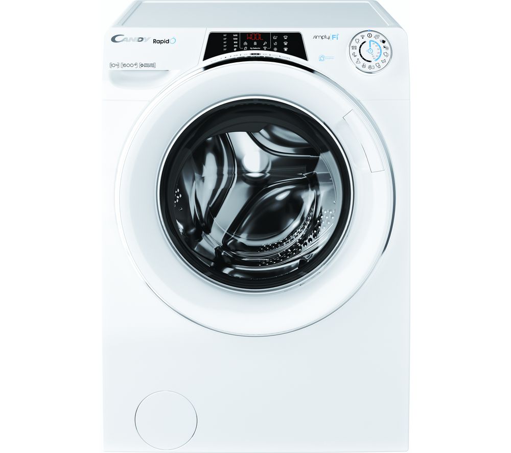 CANDY Rapido RO16104DWMCE WiFi-enabled 10 kg 1600 Spin Washing Machine - White, White