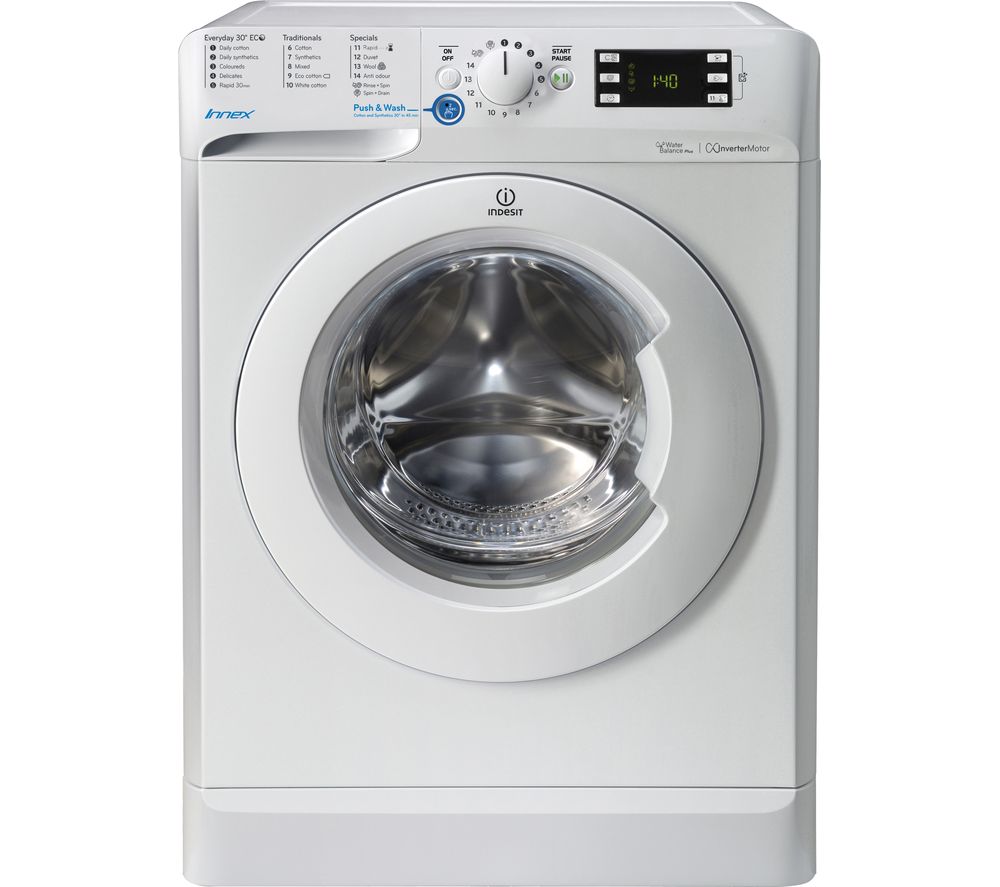 Indesit Innex BWE 91683X W 9 kg 1600 Spin Washing Machine - White, White