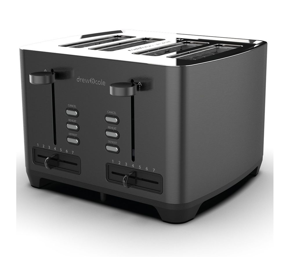 4-Slice Toaster - Charcoal, Charcoal