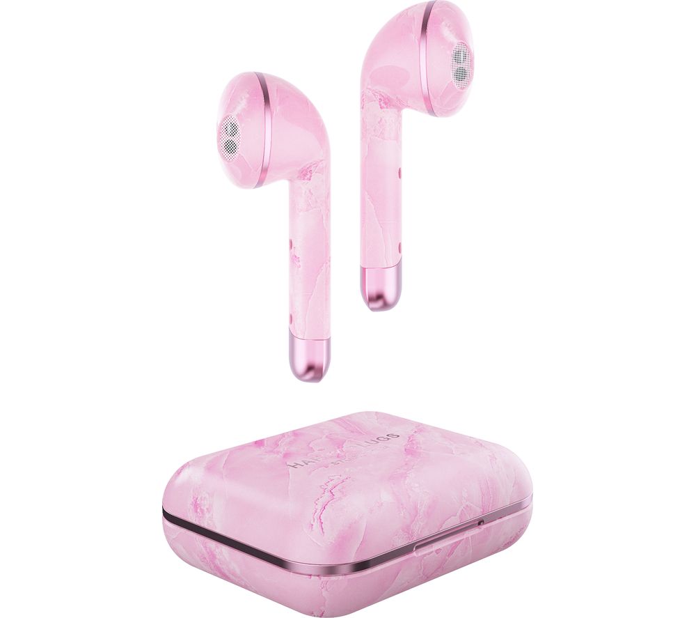 HAPPY PLUGS Air 1 Wireless Bluetooth Earphones - Pink Marble, Pink