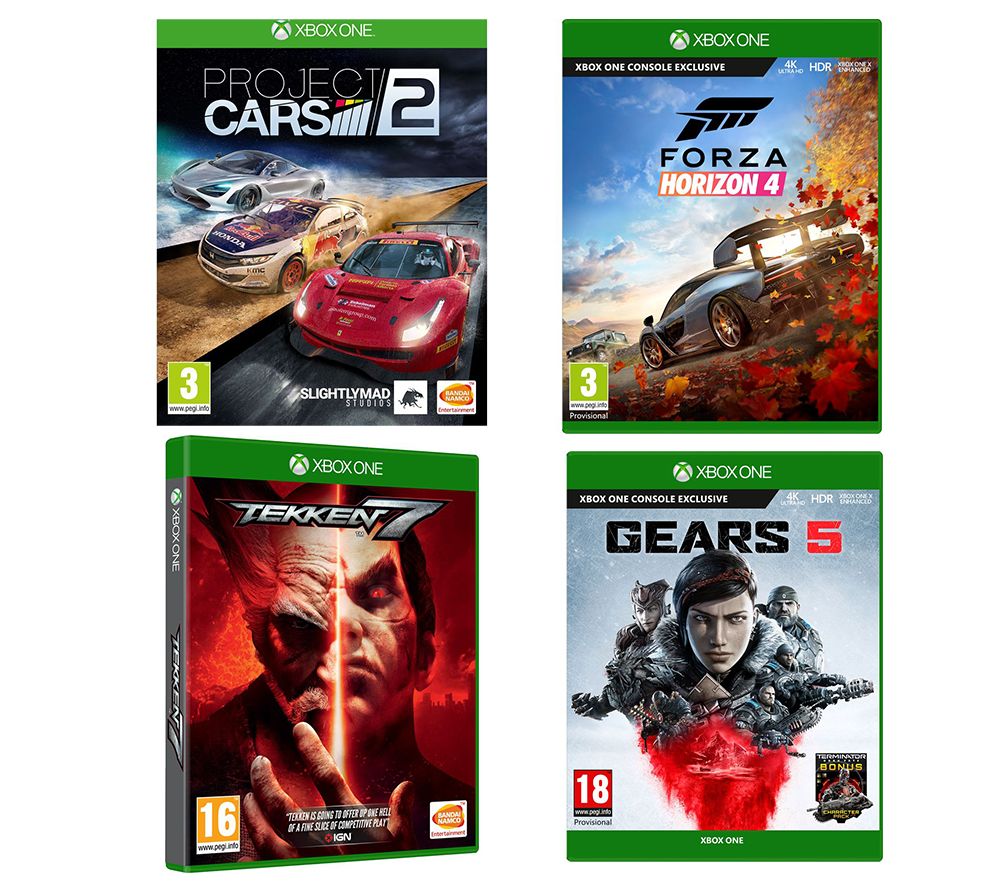 XBOX ONE Gears 5, Forza Horizon 4, Tekken 7 & Project Cars 2 Bundle