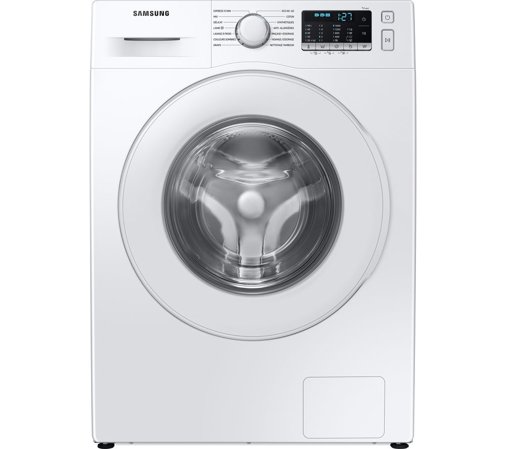 SAMSUNG ecobubble WW70TA046TE/EU 7 kg 1400 Spin Washing Machine - White, White