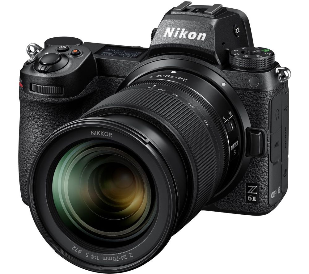 NIKON Z 6II Mirrorless Camera with NIKKOR Z 24-70 mm f/4 S Lens - Black, Black
