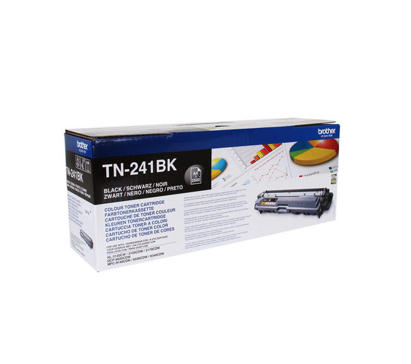 BROTHER TN241BK Black Toner Cartridge, Black