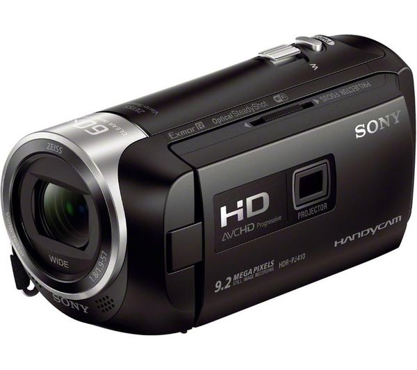 SONY HDR-PJ410B Full HD Camcorder - Black, Black