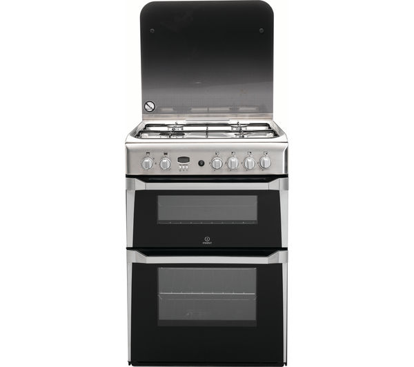 INDESIT ID60G2X 60 cm Gas Cooker - Stainless Steel, Stainless Steel
