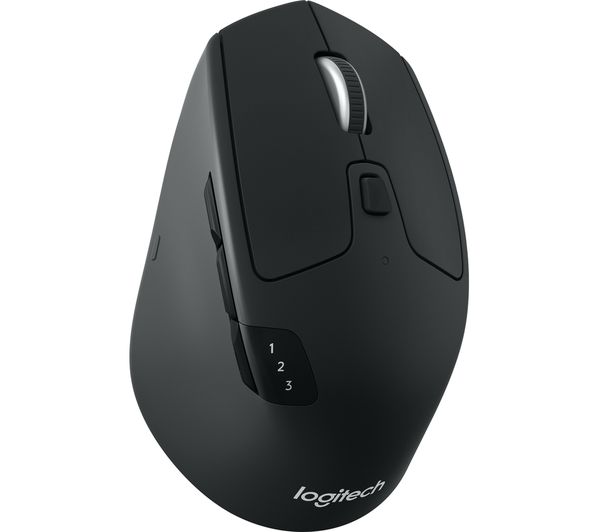 LOGITECH M720 Triathlon Wireless Optical Mouse, Black