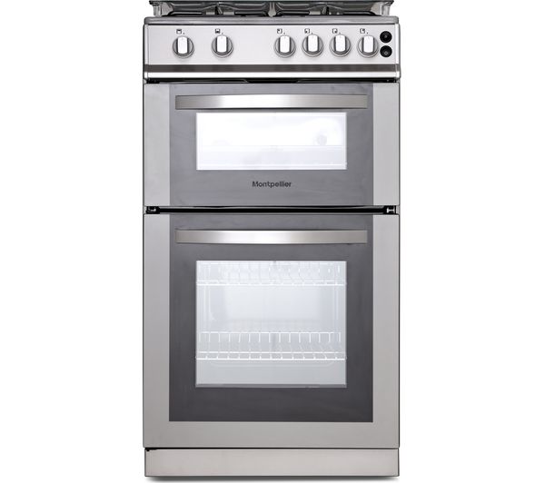 MONTPELLIER MDG500LS 50 cm Gas Cooker - Silver, Silver