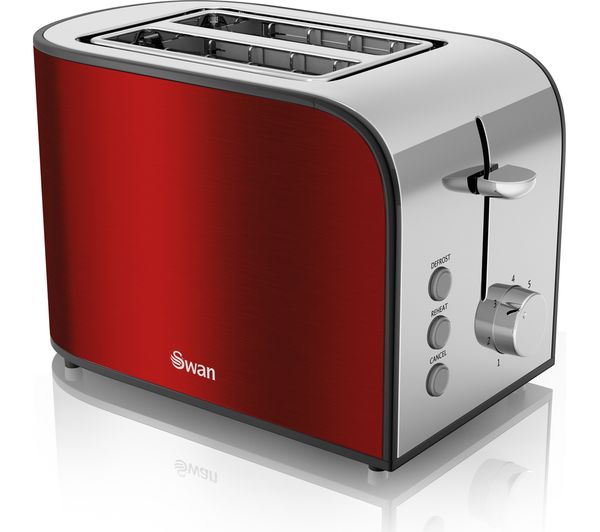 SWAN Townhouse ST17020REDN 2-Slice Toaster - Red, Red