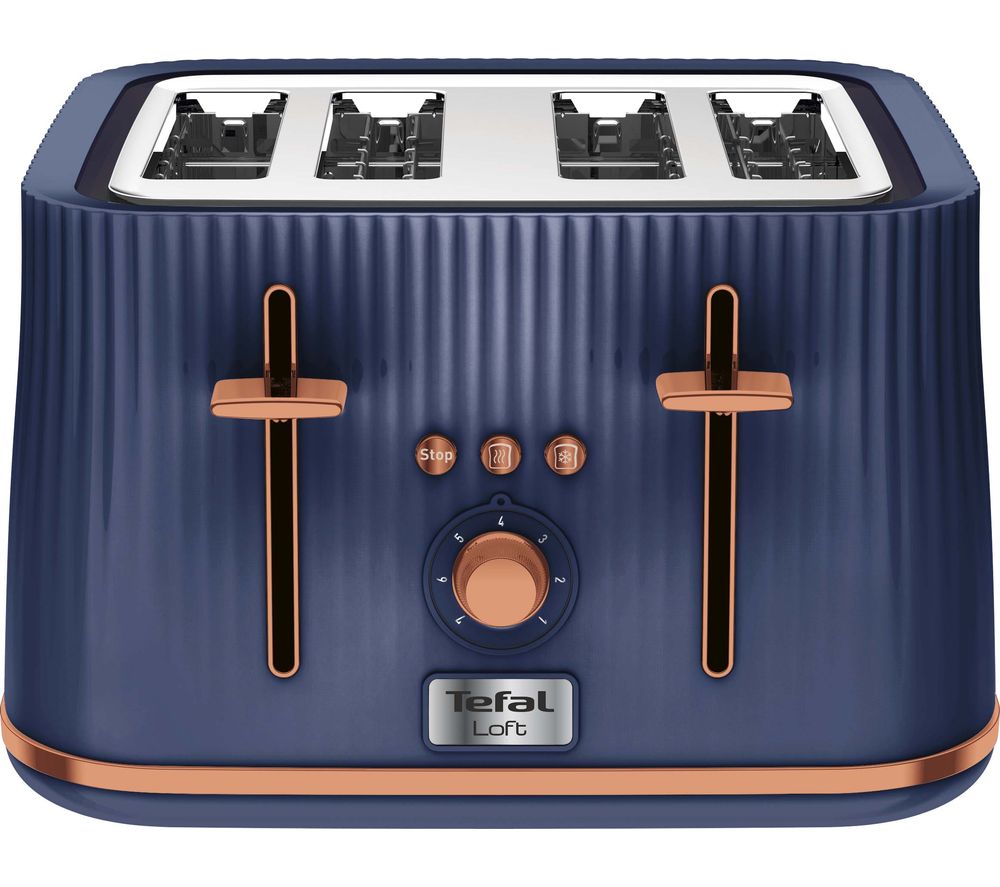 Loft TT760440 4-Slice Toaster - Blue & Rose Gold, Blue