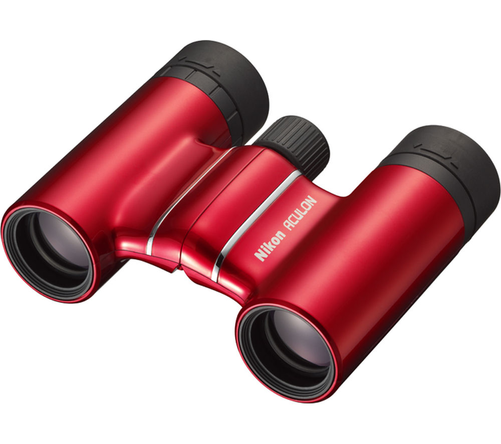 NIKON Aculon T01 10 x 21 mm Roof Prism Binoculars, Red