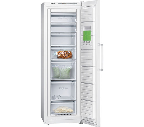 SIEMENS GS36NVW30G Tall Freezer - White, White