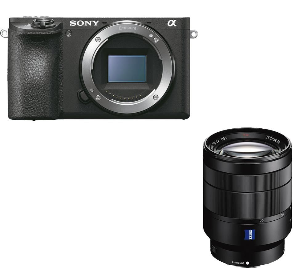 SONY a6500 Mirrorless Camera & Vario-Tessar T* FE 24-70 mm f/4 ZA OSS Standard Zoom Lens Bundle