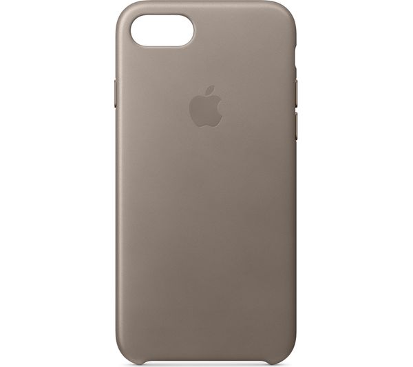 APPLE MQH62ZM/A iPhone 8 & 7 Leather Case - Taupe, Taupe