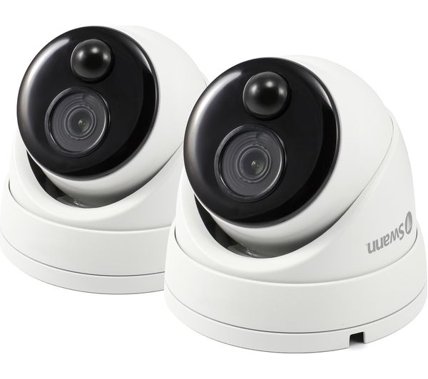 SWANN SWPRO-1080MSDPK2-UK Thermal Sensing Dome Security Camera - Twin Pack