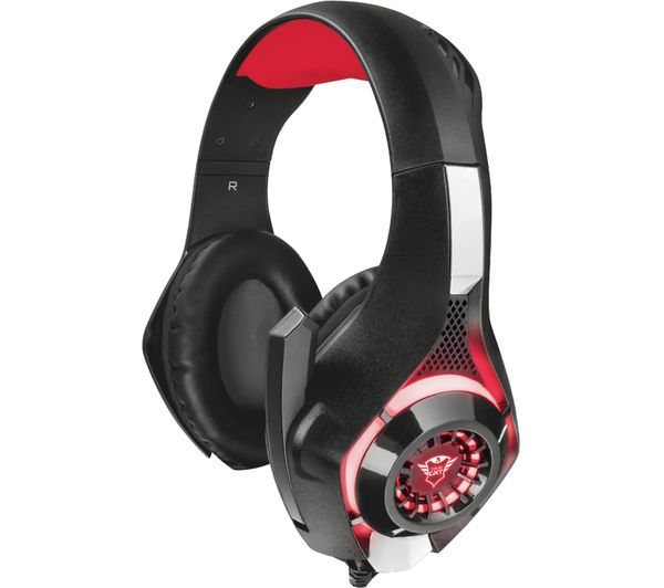TRUST GXT 313 Nero Gaming Headset - Red & Black, Red