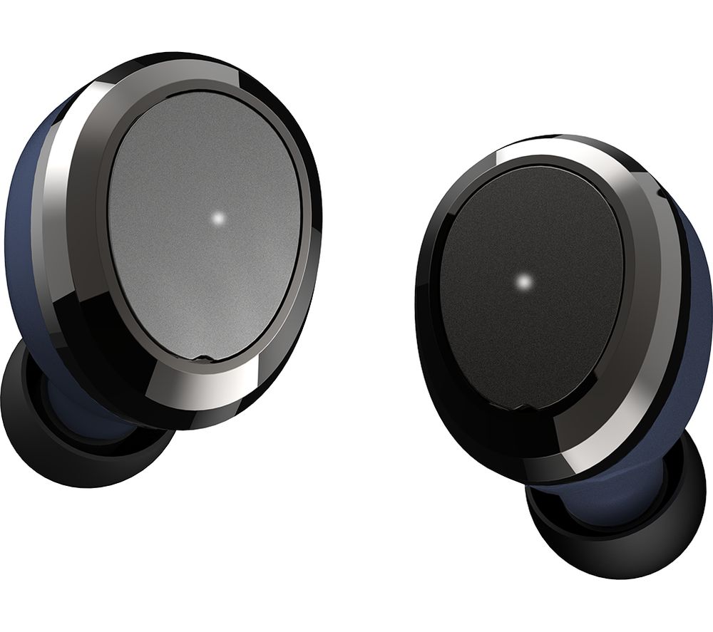 DEAREAR Oval Wireless Bluetooth Headphones - Navy & Black, Navy