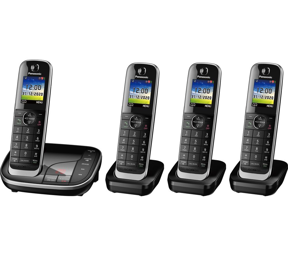 PANASONIC KX-TGJ424EB Cordless Phone - Quad Handsets