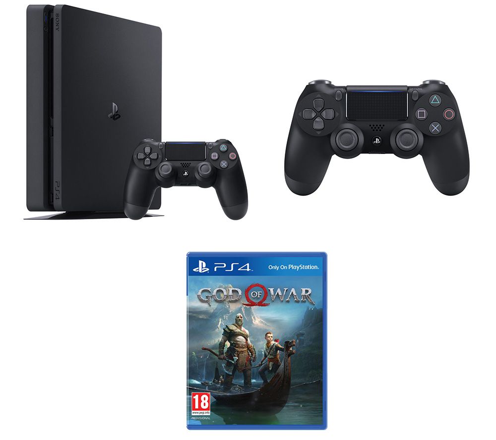 SONY PlayStation 4, God Of War & DualShock 4 V2 Wireless Controller Bundle - 500 GB