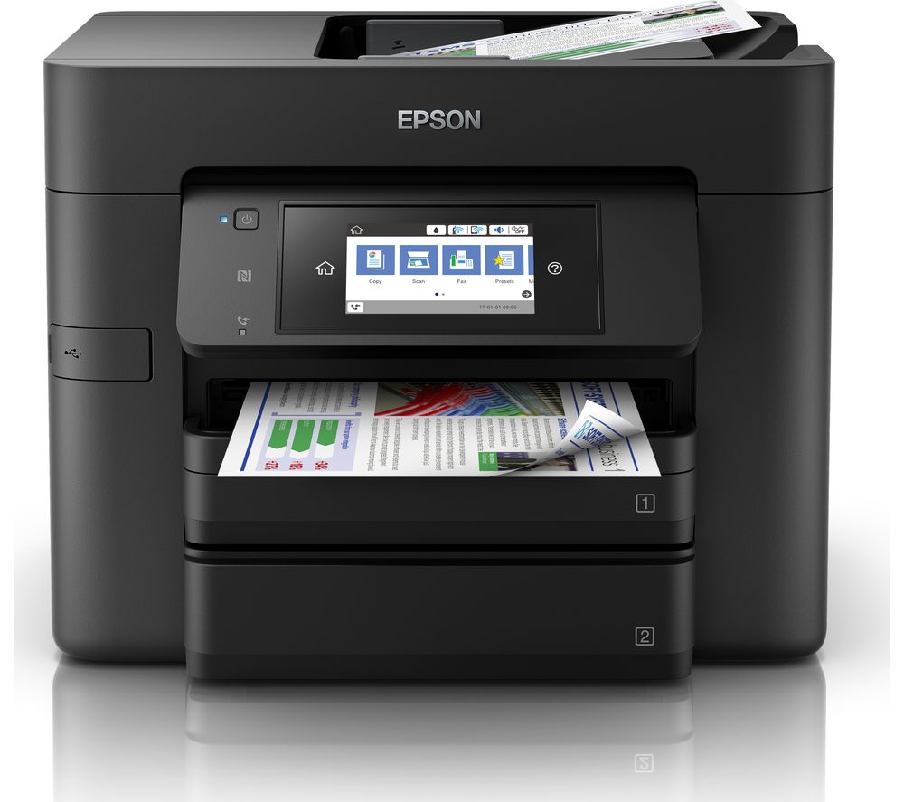 EPSON WorkForce WF-4740 DTWF Wireless Inkjet Printer with Fax