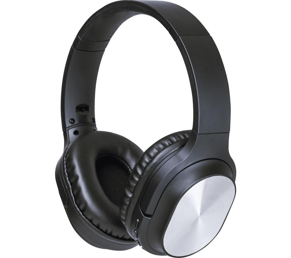 DAEWOO AVS1394 Wireless Bluetooth Headphones - Black & Silver, Black