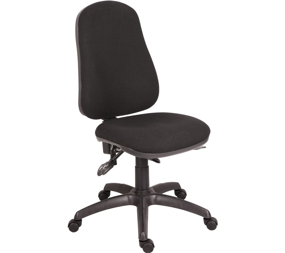 TEKNIK Ergo Comfort 9500BLK Fabric Tilting Operator Chair - Black, Black