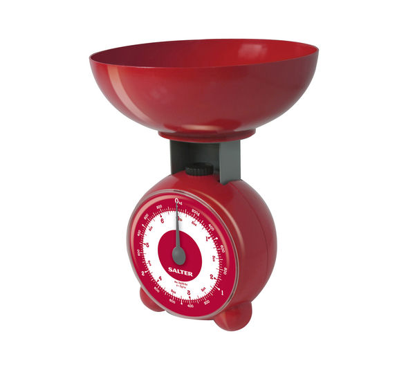 SALTER Orb Mechanical Kitchen Scales - Red, Red