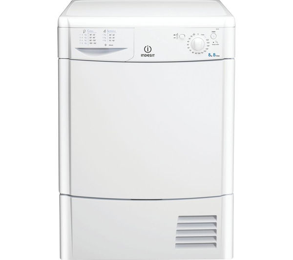INDESIT Ecotime IDC8T3B Condenser Tumble Dryer  White, White