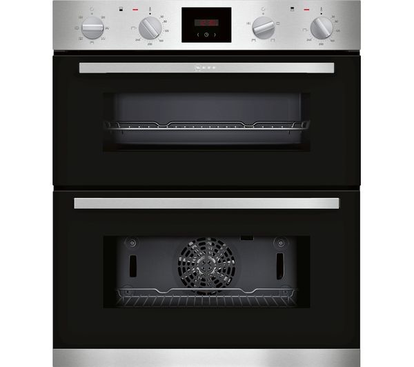 NEFF J1HCC0AN0B Electric Built-under Double Oven - Stainless Steel, Stainless Steel
