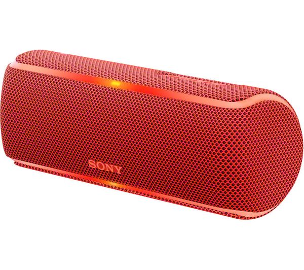 SONY SRS-XB21 Portable Bluetooth Wireless Speaker - Red, Red