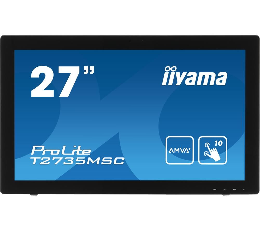 IIYAMA ProLite T2735MSC-B2 Full HD 27 LCD Touchscreen Monitor  Black, Black