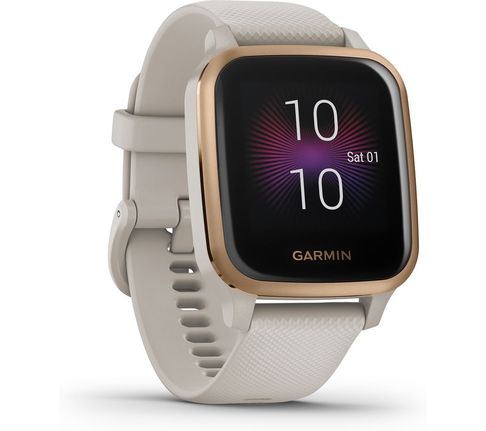 GARMIN Venu Sq Music Edition - Rose Gold & Light Sand