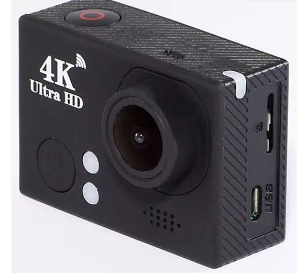 DAEWOO 4K Ultra HD Action Camera - Black, Black