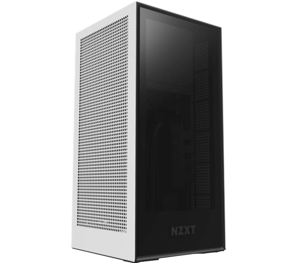 NZXT H1 Mini ITX Mini Tower PC Case - White, White
