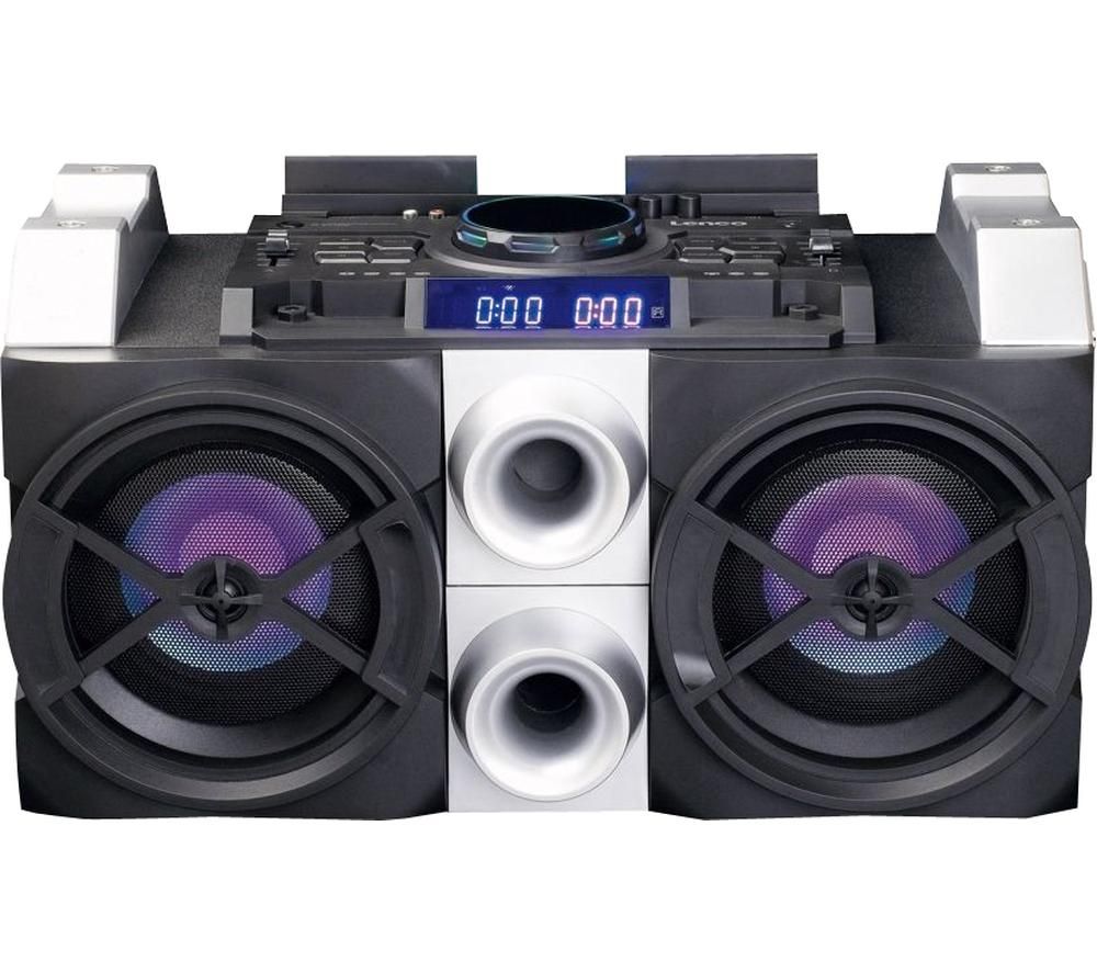 LENCO PMX-150 Megasound Party Speaker - Black & Silver, Black