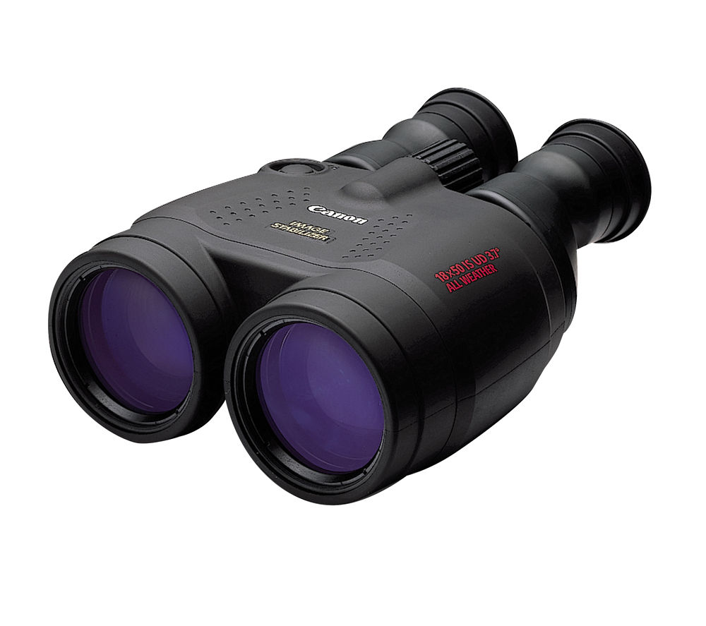 CANON 18 x 50 IS AW Binoculars - Black, Black