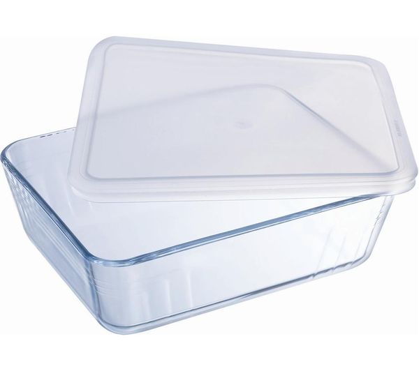 PYREX Cook & Store Classic Rectangular 0.3-litre Dish with Lid - Clear