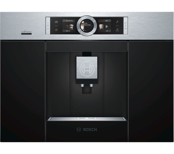 BOSCH CTL636ES6 Built-In Bean to Cup Smart Coffee Machine - Stainless Steel, Stainless Steel