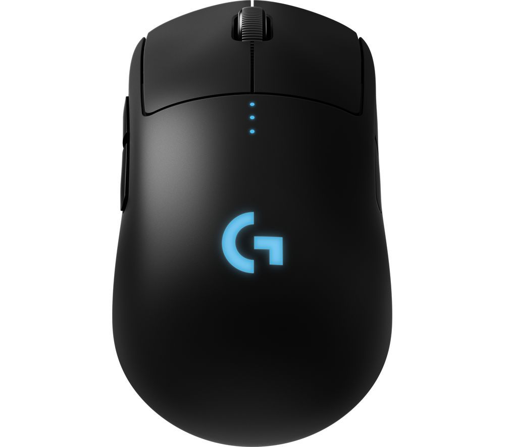 LOGITECH G PRO RGB Wireless Optical Gaming Mouse, Black