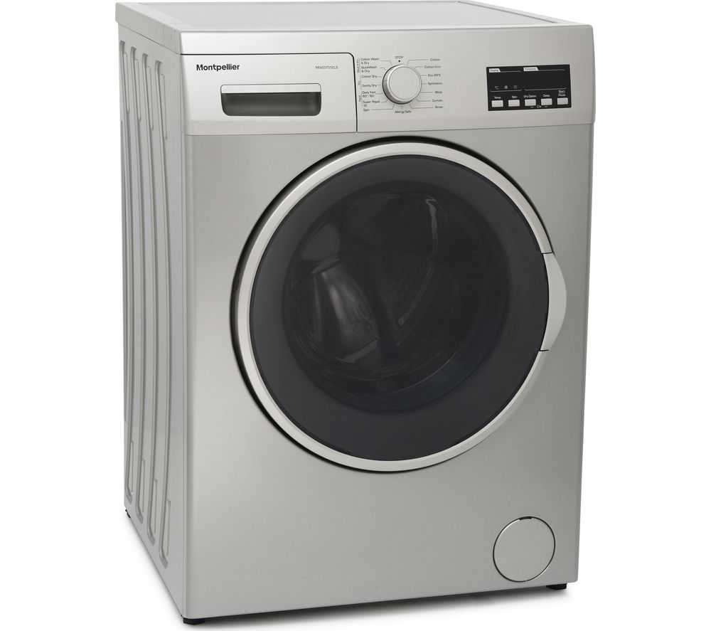 MONTPELLIER MWD7512LS 7 kg Washer Dryer - Silver, Silver