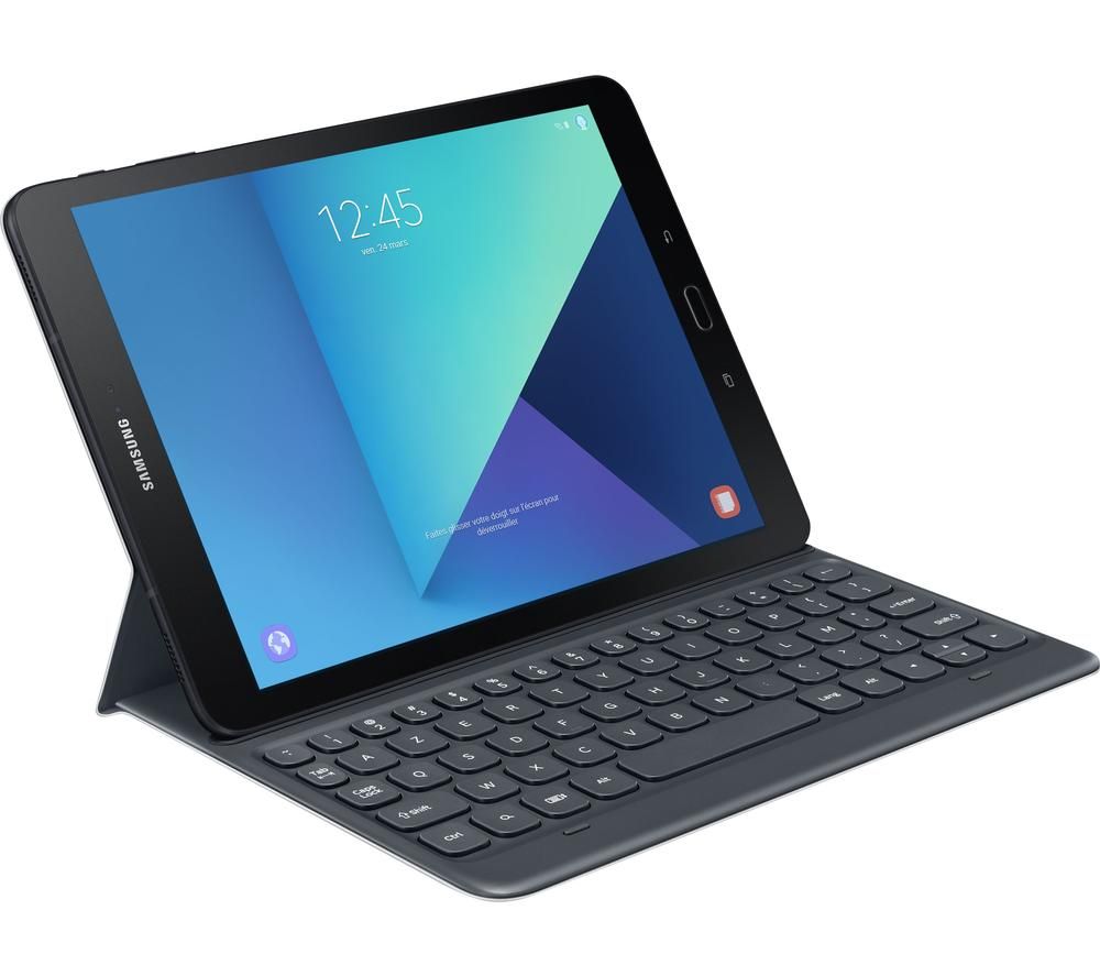SAMSUNG 9.7" Galaxy Tab S3 Keyboard Folio Case - Grey, Grey