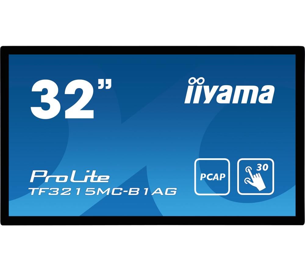 IIYAMA ProLite TF3215MC-B1AG Full HD 31.5" LCD Touchscreen Monitor - Black, Black