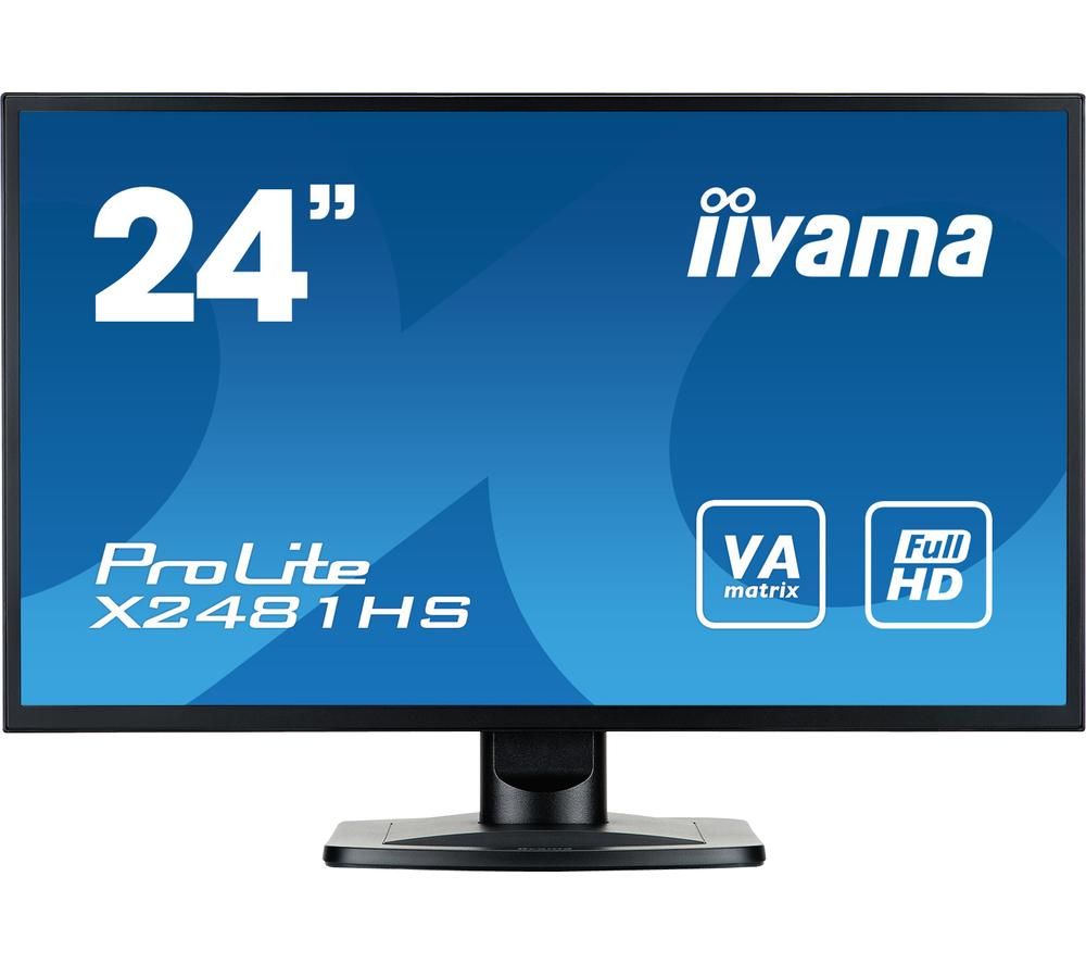 IIYAMA ProLite X2481HS-B1 Full HD 24" LCD Monitor - Black, Black
