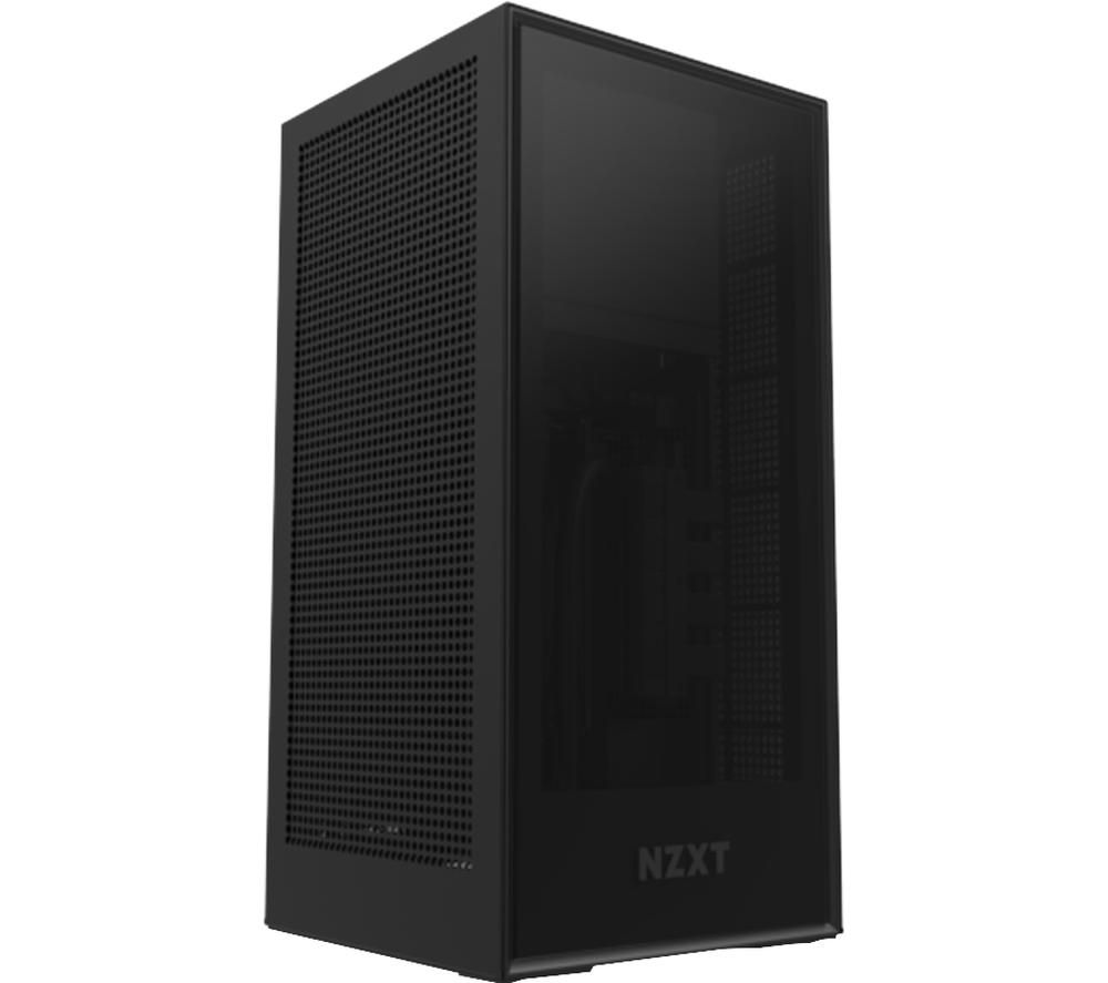 NZXT H1 Mini ITX Mini Tower PC Case - Black, Black