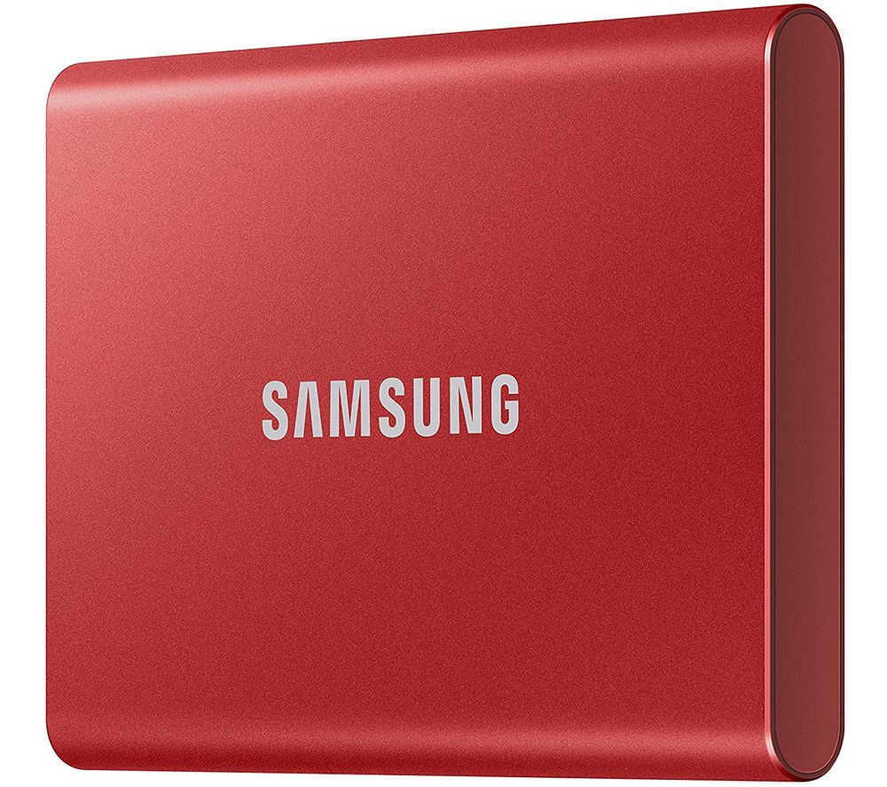 SAMSUNG T7 Portable External SSD - 2 TB, Red, Red