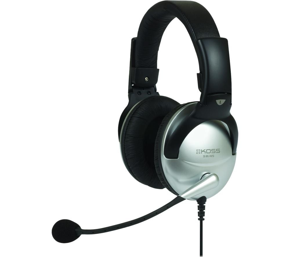 KOSS SB 45 Headset - Silver, Black,Silver/Grey