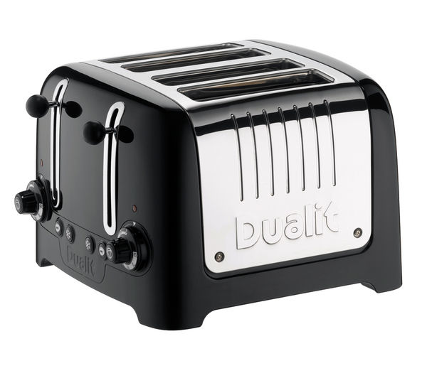 DUALIT DL4B 4-Slice Toaster - Black, Black